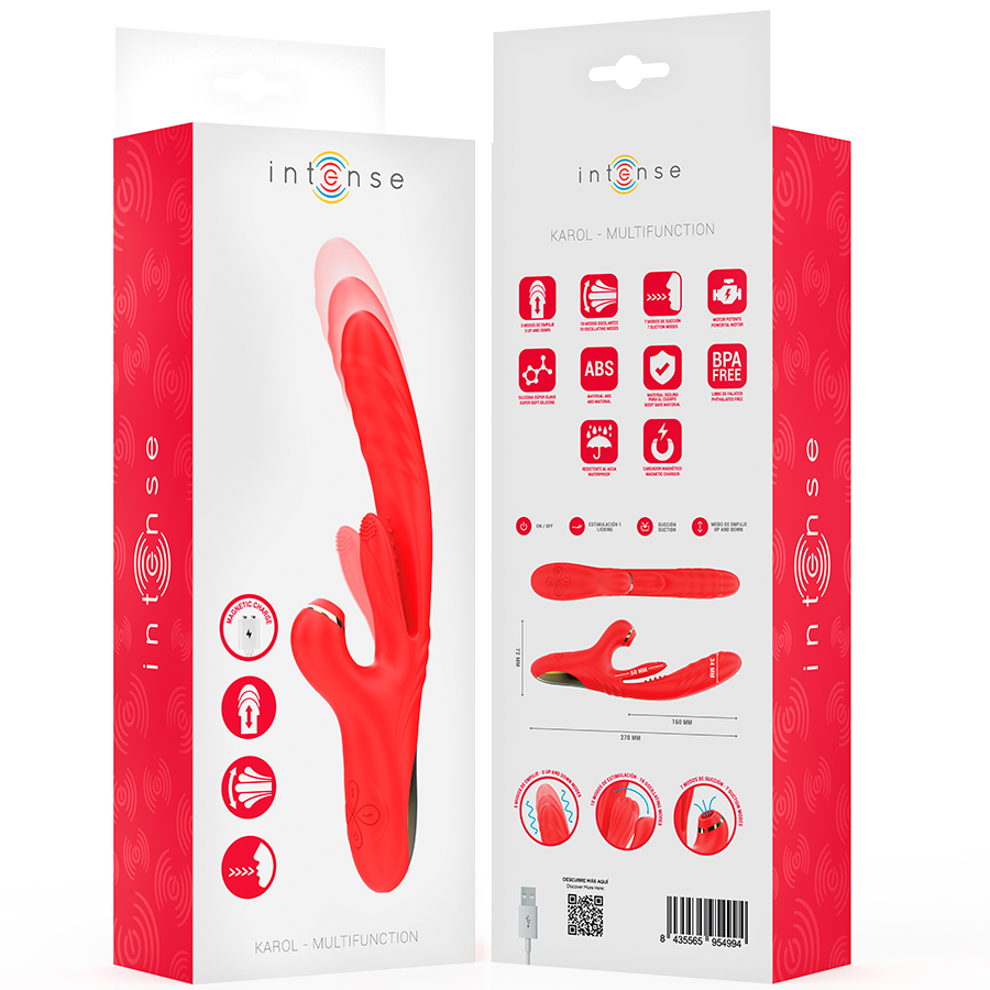 Karol – Vibratore Multifunzione a Spinta