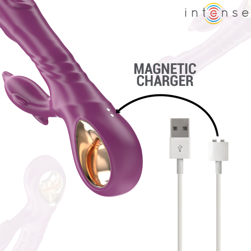 Vibratore Multifunzione Halle con Lingua Stimolante a Delfino Viola