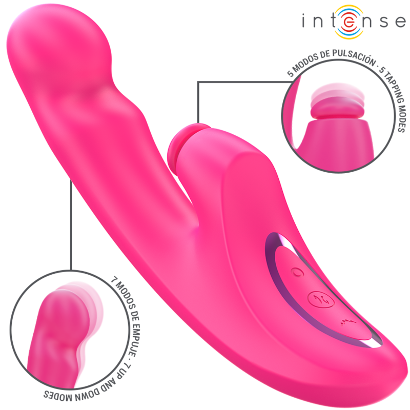 Vibratore Emi 13,5 cm Multifunzione 3 in 1 10 Vibrazioni Rosa