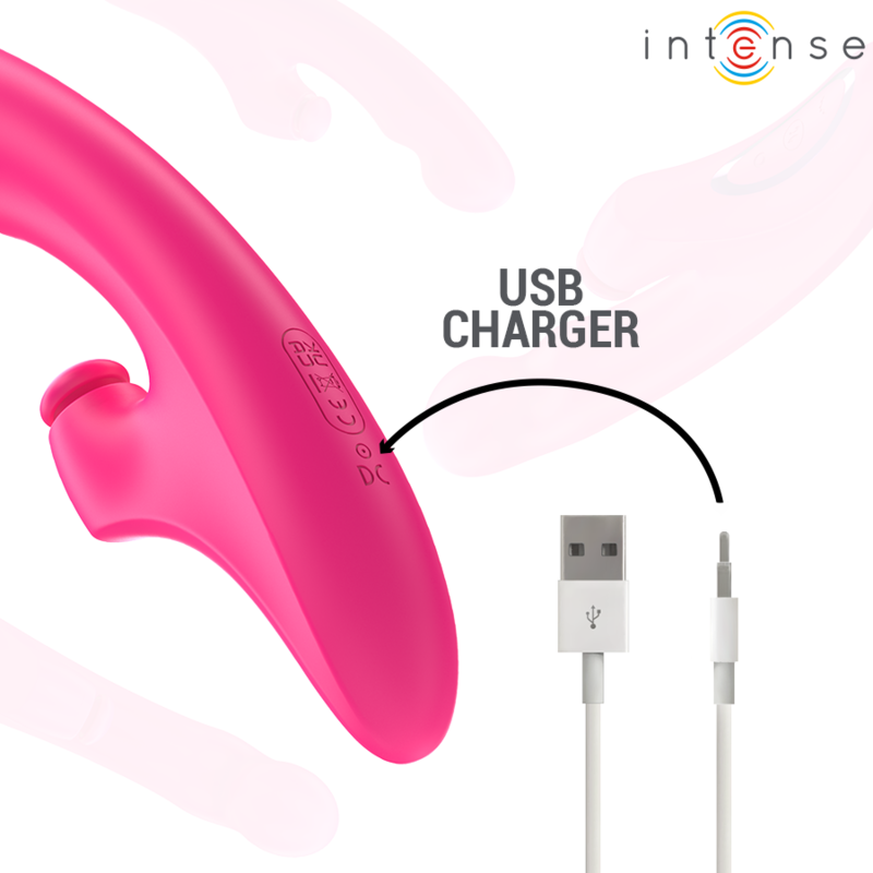 Vibratore Emi 13,5 cm Multifunzione 3 in 1 10 Vibrazioni Rosa