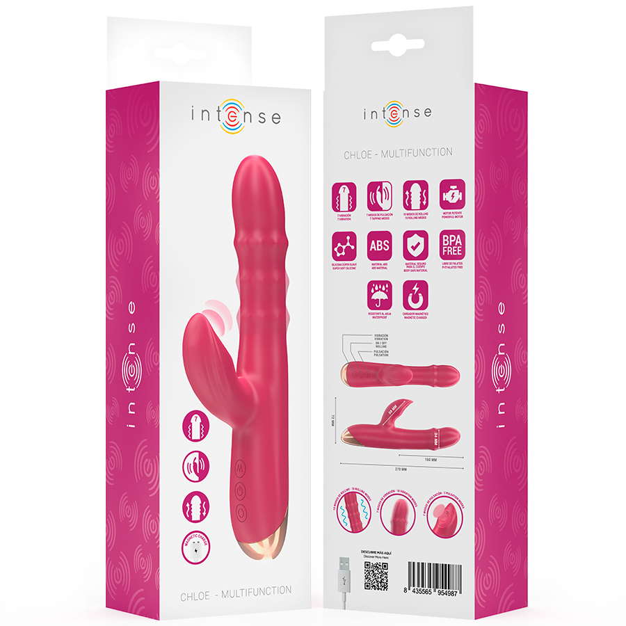 Chloe – Vibratore Multifunzione 3 in 1 Rosso