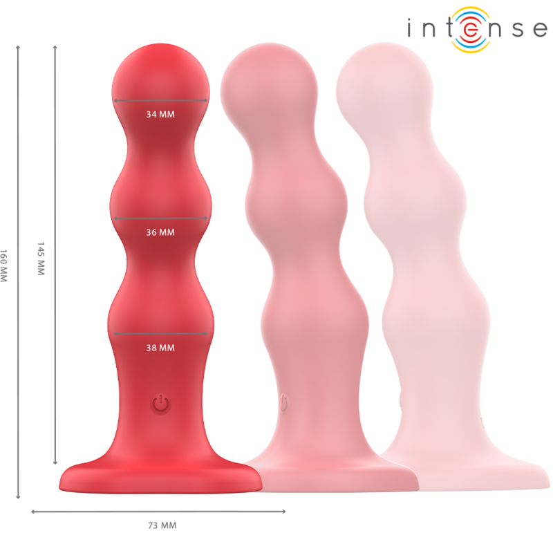 Cody – Vibratore con Ventosa Telecomando Rosso