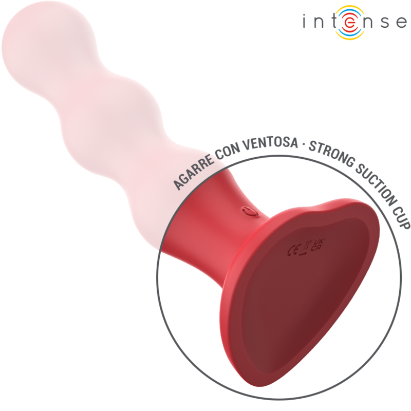 Cody – Vibratore con Ventosa Telecomando Rosso