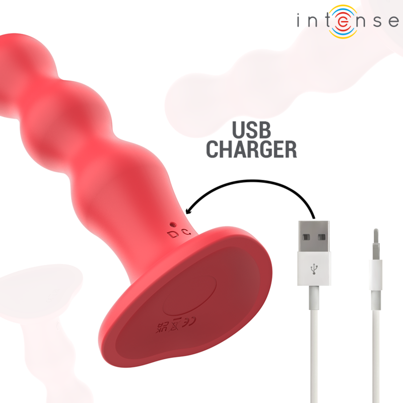 Cody – Vibratore con Ventosa Telecomando Rosso