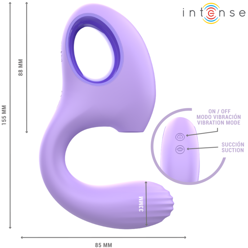 Vibratore e Stimolatore Baxter Viola