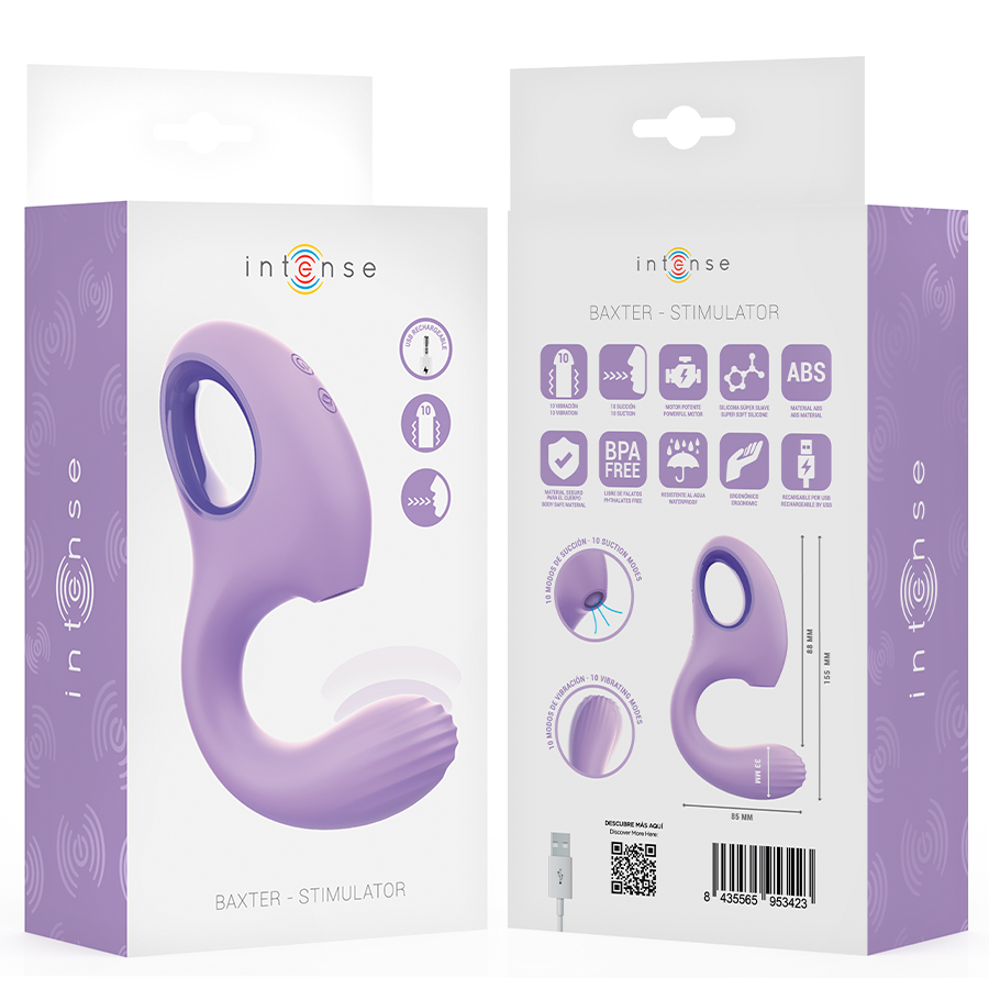 Vibratore e Stimolatore Baxter Viola