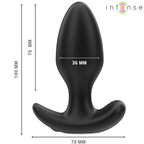 Joey – Plug Anale 10 Vibrazioni Nero Telecomando