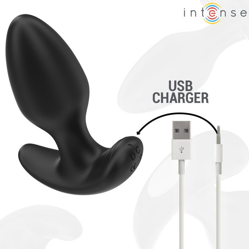 Joey – Plug Anale 10 Vibrazioni Nero Telecomando