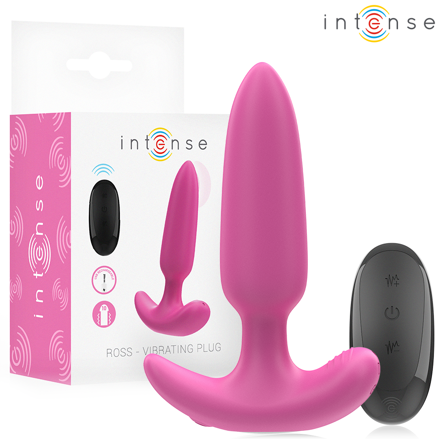 Ross – Plug Anale 10 Vibrazioni Rosa Telecomando