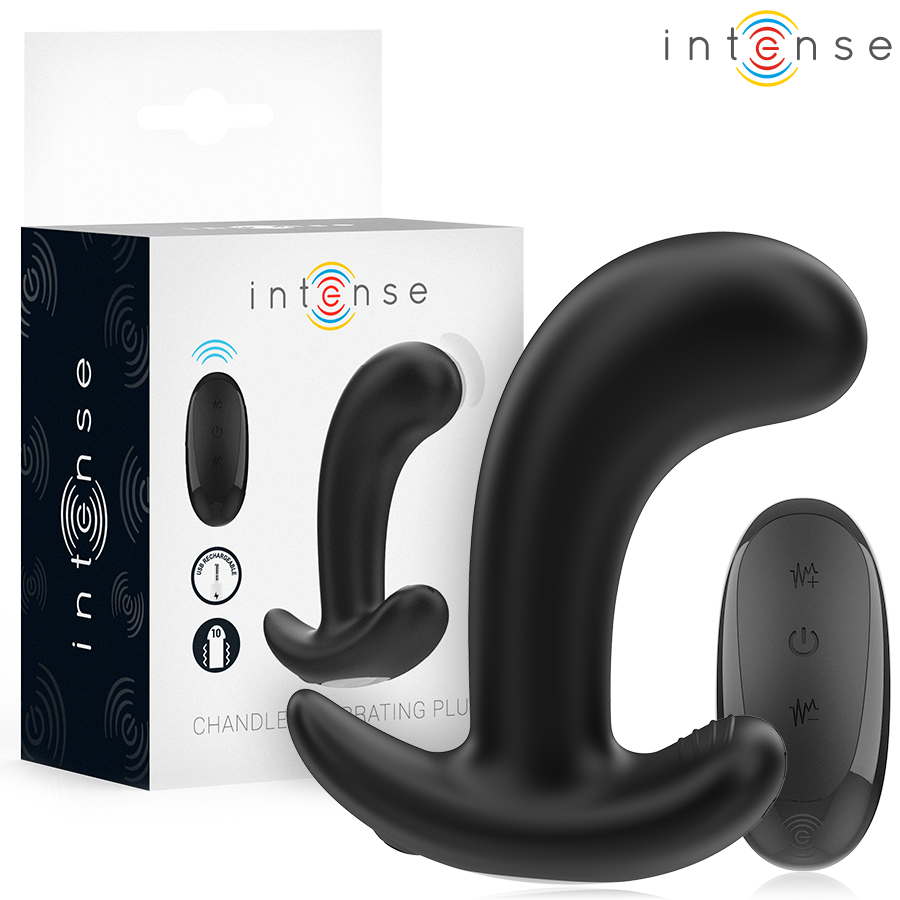 Chandler – Plug Anale 10 Vibrazioni Nero Telecomando
