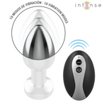 Plug Anale Vibrante in Metallo con Luci LED e Telecomando - Taglia M