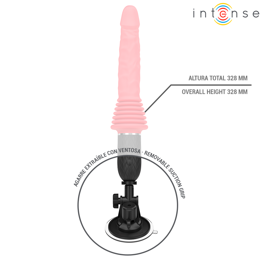 Cynthia – Vibratore a Spinta con Telecomando e Calore