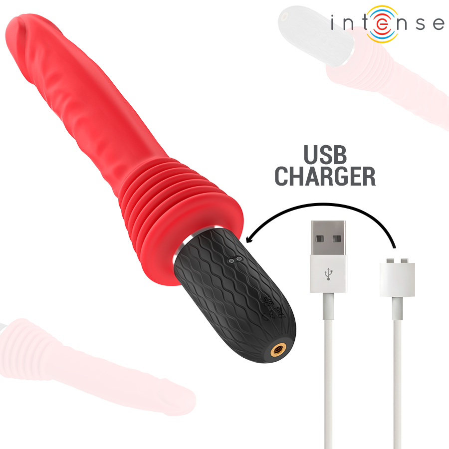 Cynthia – Vibratore a Spinta con Telecomando e Calore