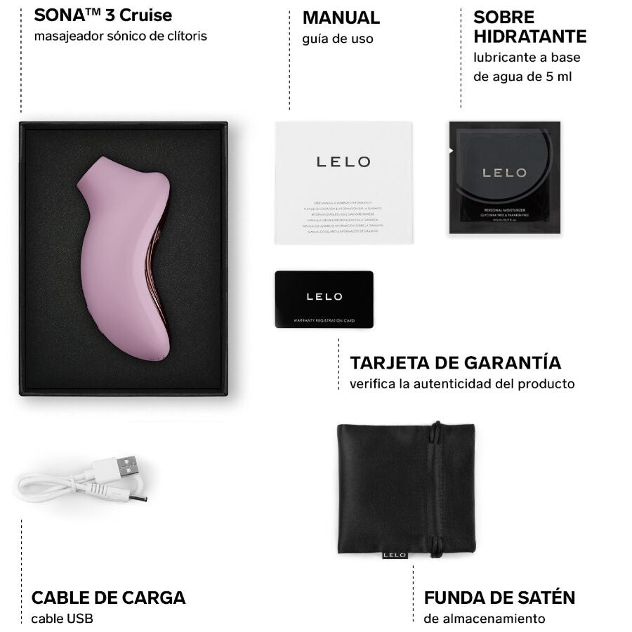 LELO SONA 3 Cruise – Stimolatore Sonico Rosa Chiaro