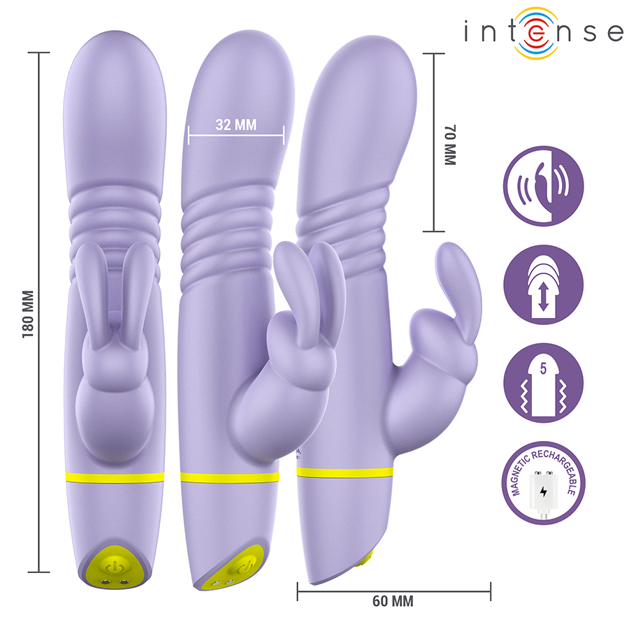 Stimolatore e Vibratore a Spinta Helen Rabbit