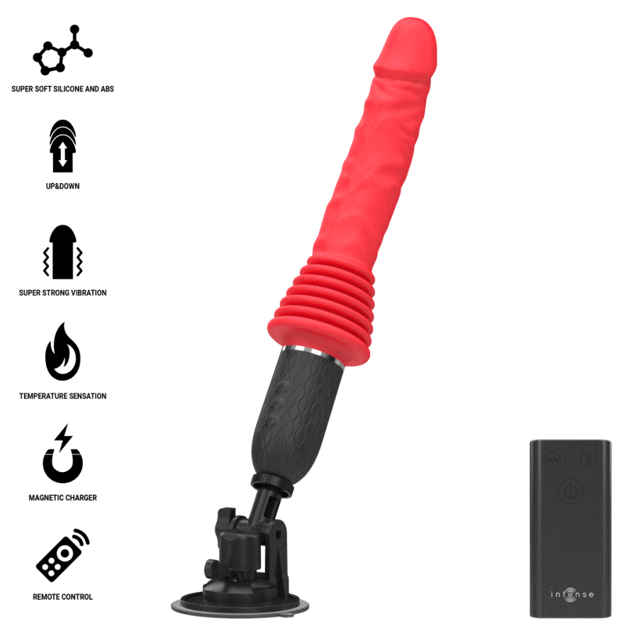 Cynthia – Vibratore a Spinta con Telecomando e Calore