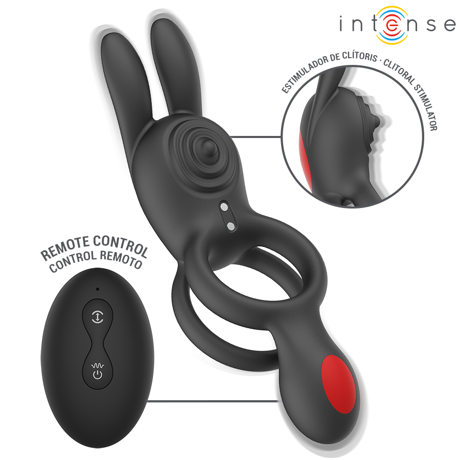 Quinn – Anello a Doppia Vibrazione con Telecomando
