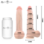 Dildo in Silicone di Bruce S con Testicoli 17,8 cm Ø 4 cm