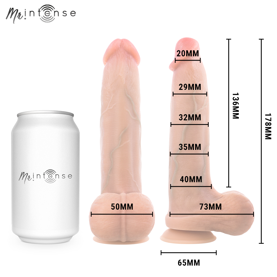 Dildo in Silicone di Bruce S con Testicoli 17,8 cm Ø 4 cm