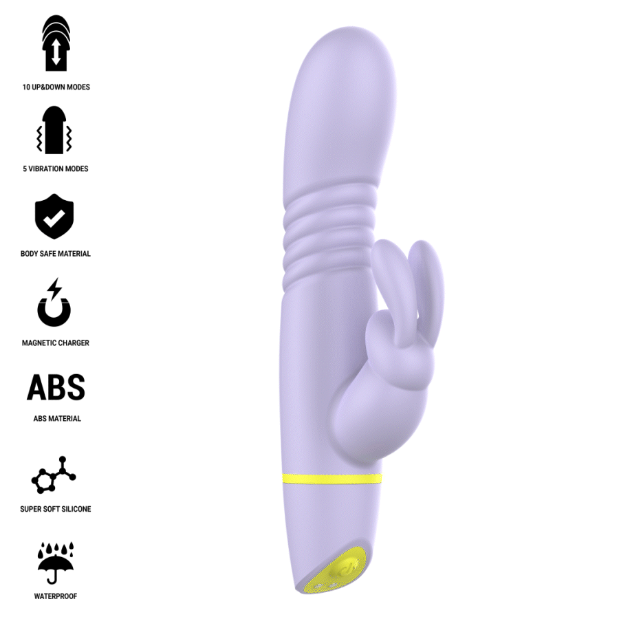 Stimolatore e Vibratore a Spinta Helen Rabbit