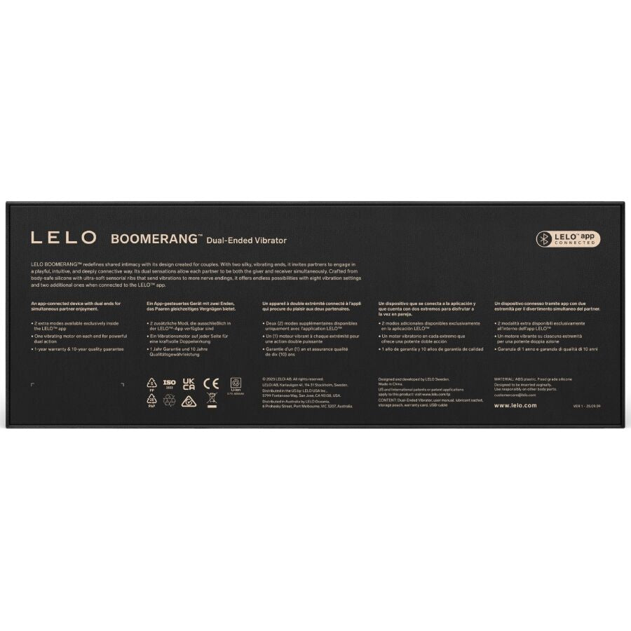 LELO Boomerang – Vibratore Doppia Estremità Viola