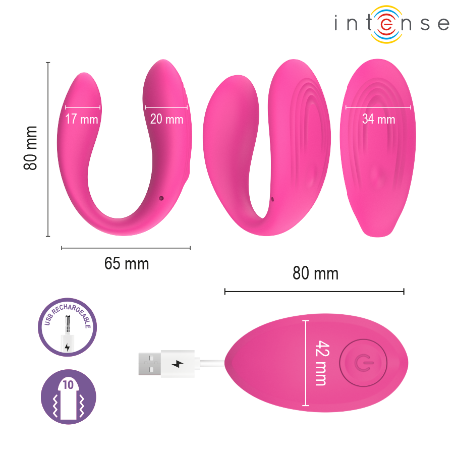 Nora – Stimolatore Vibrante a Morsetto Rosa