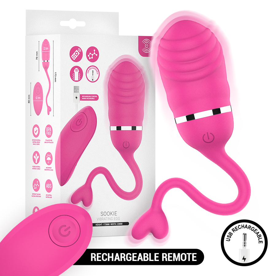 Sookie – Uovo Vibrante con Telecomando Rosa