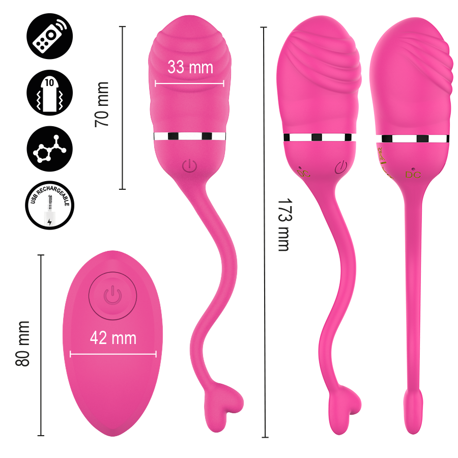 Sookie – Uovo Vibrante con Telecomando Rosa