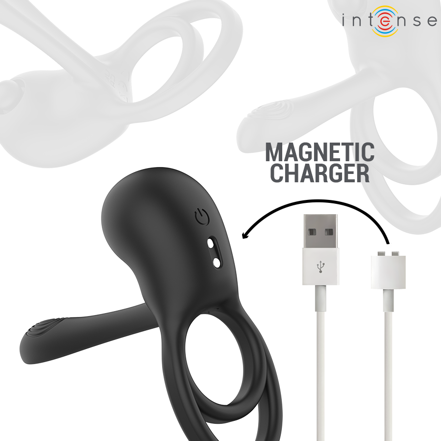 Spike – Anello Vibrante Doppio con Telecomando