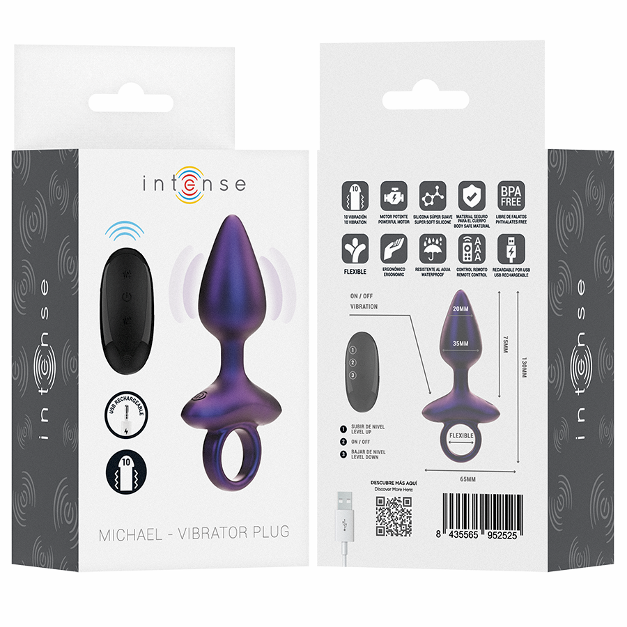 Michael – Vibrante Plug Anale Modello 2 Telecomando