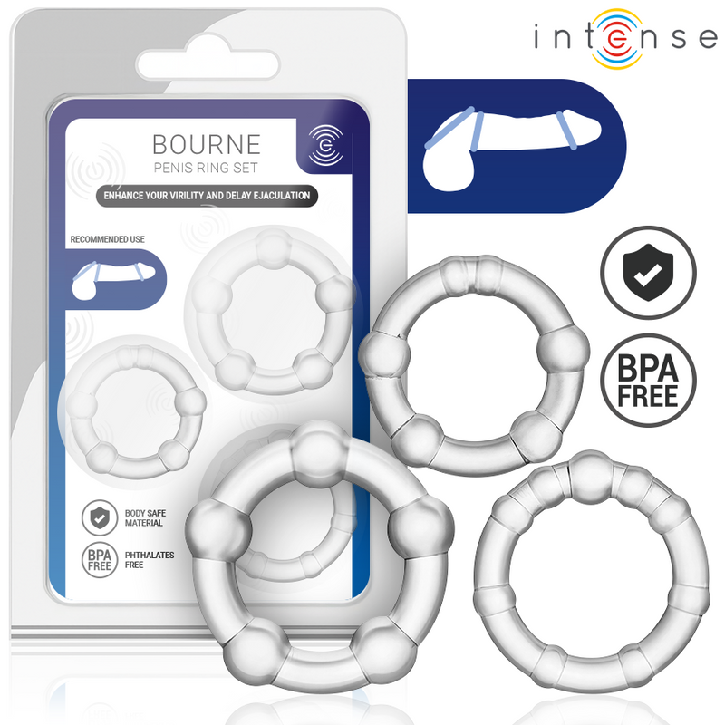 Set di 3 Anelli per Pene Bourne