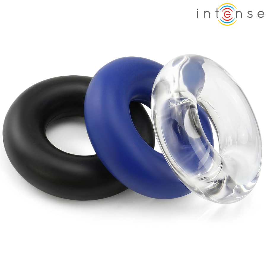 Set di 3 Anelli per Pene Wick, Vari Colori