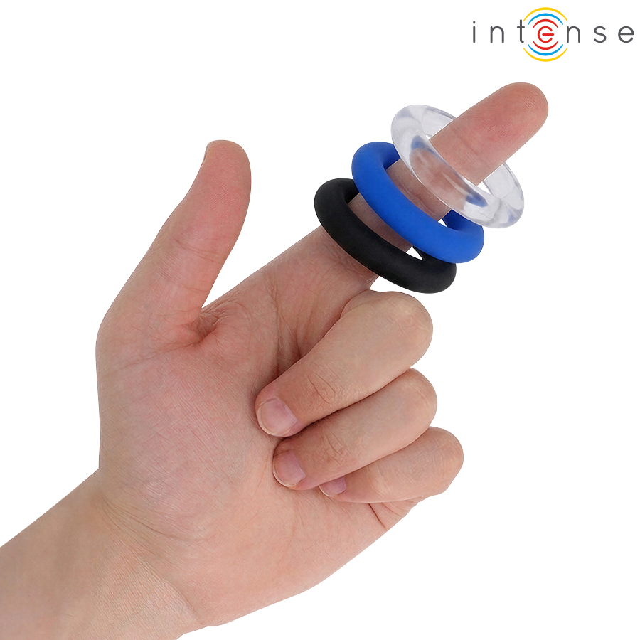 Set di 3 Anelli per Pene Wick, Vari Colori