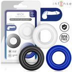 Set di 3 Anelli per Pene Wick, Vari Colori