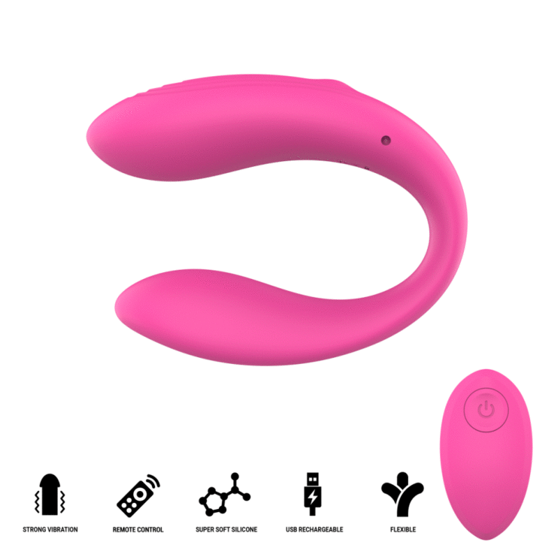 Nora – Stimolatore Vibrante a Morsetto Rosa