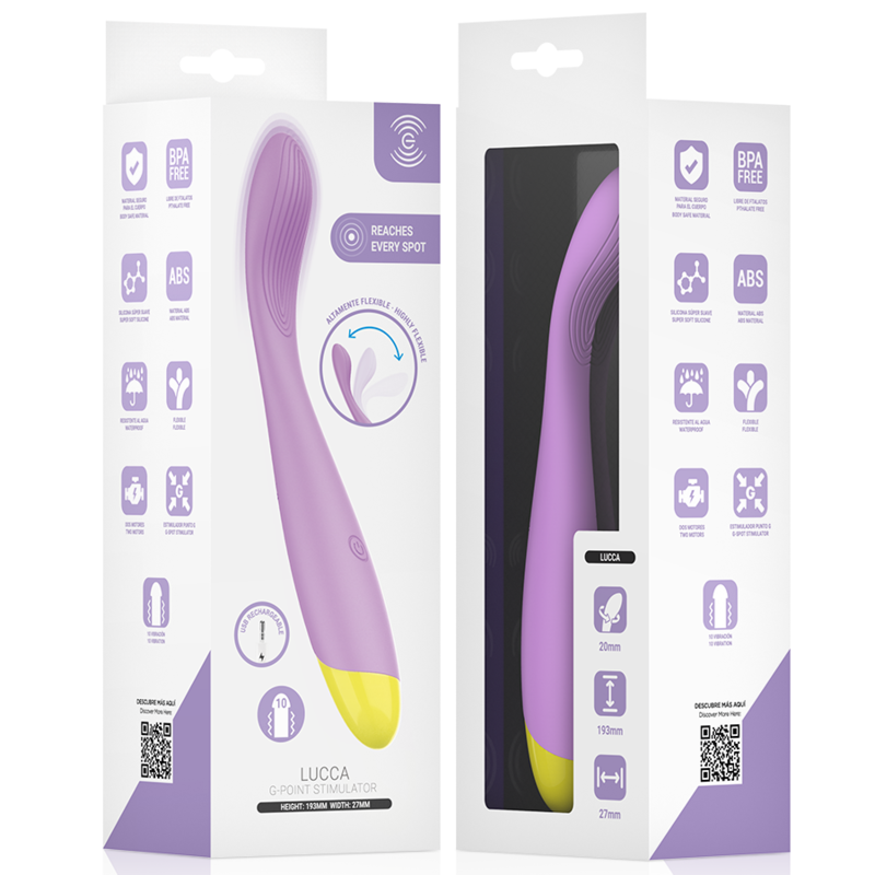 Lucca – Stimolatore del Punto G Flessibile Ricaricabile Tramite USB