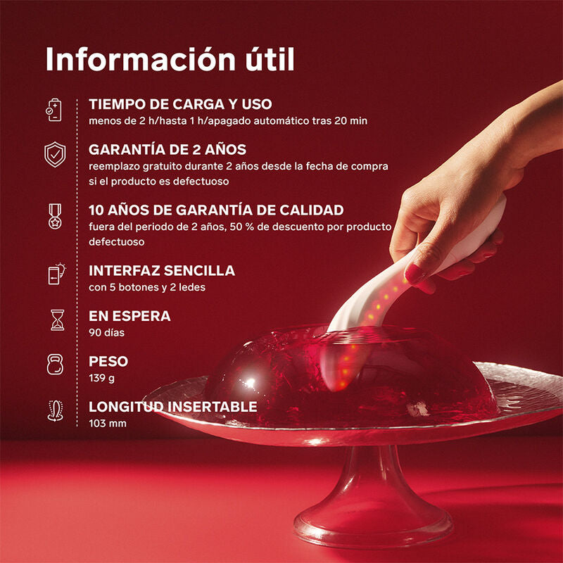 LELO Mona Spectra – Massaggiatore Intimo con Luce Rossa