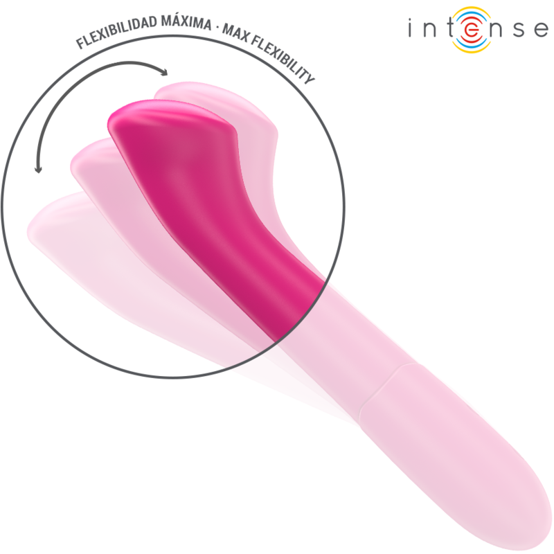 Vibratore Paty 19 cm Flessibile 10 Vibrazioni Modello 2 Rosa