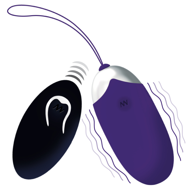 Uovo Vibrante Flippy Ii con Telecomando Viola